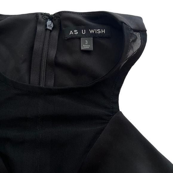 As You Wish Clothing Juniors Little Black Dress Size 3 **NWT** - Picture 5 of 11